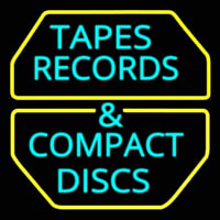 Tapes Cds Disc Enseigne Néon