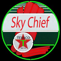 Te aco Sky Chief Gasoline Enseigne Néon