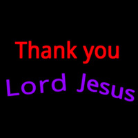 Thank You Lord Jesus Enseigne Néon