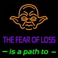 The Fear Of Loss Is A Path To Enseigne Néon
