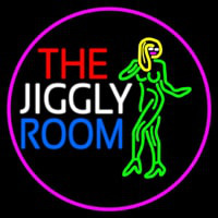 The Jiggly Room With Girl Logo Enseigne Néon