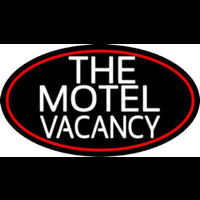 The Motel Vacancy With Red Border Enseigne Néon
