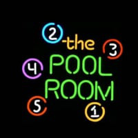 The Pool Room Magasin Entrée Enseigne Néon