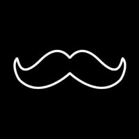 The Shave Mustache Enseigne Néon