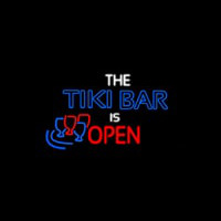 The Tiki Bar Is Open Enseigne Néon