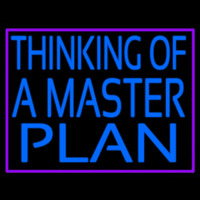 Thinking Of A Master Plan Enseigne Néon