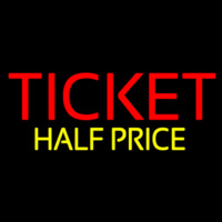 Ticket Half Price Enseigne Néon