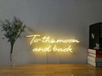 To the Moon and Back Enseigne Néon