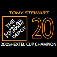 Tony Stewart 20 Nascar Enseigne Néon