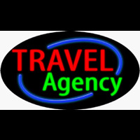 Travel Agency Enseigne Néon