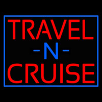 Travel N Cruise With Border Enseigne Néon