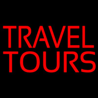 Travel Tours Enseigne Néon