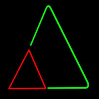 Triangles Enseigne Néon