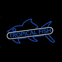 Tropical Fish Blue Enseigne Néon