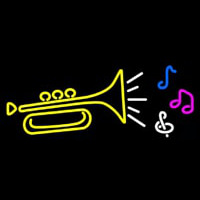 Trumpet Logo Enseigne Néon
