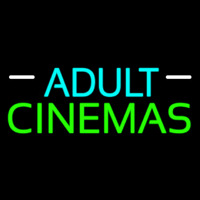Turquoise Adult Green Cinemas Enseigne Néon