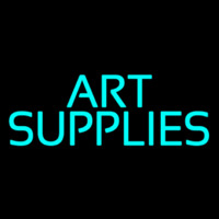 Turquoise Art Supplies 1 Enseigne Néon