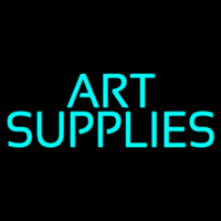 Turquoise Art Supplies Enseigne Néon