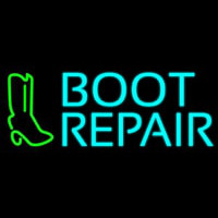 Turquoise Boot Repair Enseigne Néon