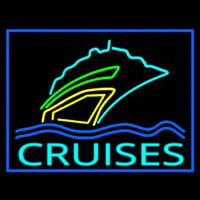 Turquoise Cruises Logo Enseigne Néon