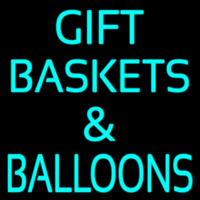 Turquoise Gift Baskets Balloons Enseigne Néon