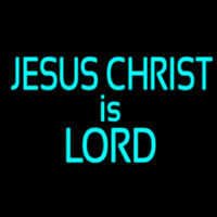 Turquoise Jesus Christ Is Lord Enseigne Néon