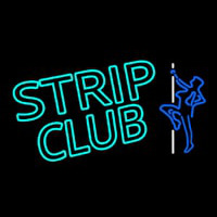 Turquoise Strip Club Enseigne Néon