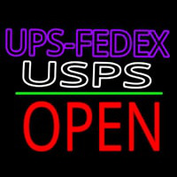 Ups Fede  Usps With Open 1 Enseigne Néon