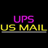 Ups Us Mail White Line Enseigne Néon