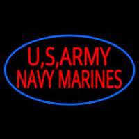 Us Army Navy Marines Enseigne Néon