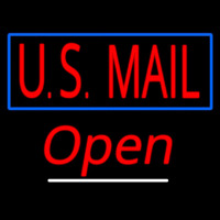 Us Mail Script2 Open Enseigne Néon