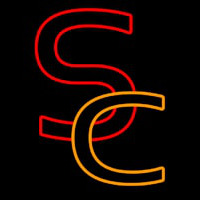 Usc S And C Interlocked Enseigne Néon
