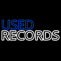 Used Records Enseigne Néon