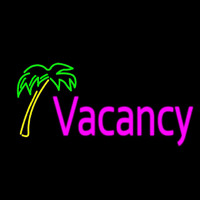 Vacancy Palm Tree Enseigne Néon