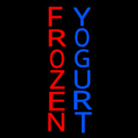 Vertical Frozen Yogurt Enseigne Néon