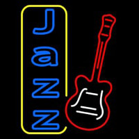 Vertical Jazz With Guitar 1 Enseigne Néon