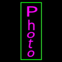 Vertical Photo Green Border Enseigne Néon