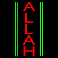 Vertical Red Allah Enseigne Néon