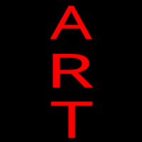 Vertical Red Art Enseigne Néon