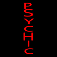 Vertical Red Psychic Enseigne Néon