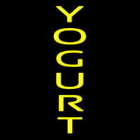 Vertical Yellow Yogurt Enseigne Néon
