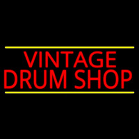Vintage Drum Shop 2 Enseigne Néon