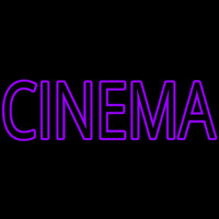Violet Cinema Enseigne Néon