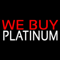 We Buy Platinum Enseigne Néon