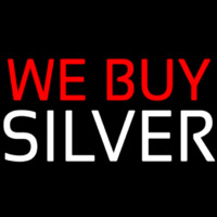 We Buy Silver Enseigne Néon