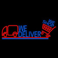 We Deliver With Van Enseigne Néon