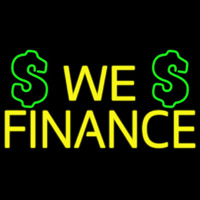 We Finance Dollar Logo Enseigne Néon