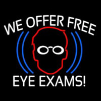 We Offer Free Eye E ams Enseigne Néon