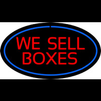 We Sell Bo es Oval Blue Enseigne Néon