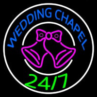 Wedding Chapel With Bell Enseigne Néon